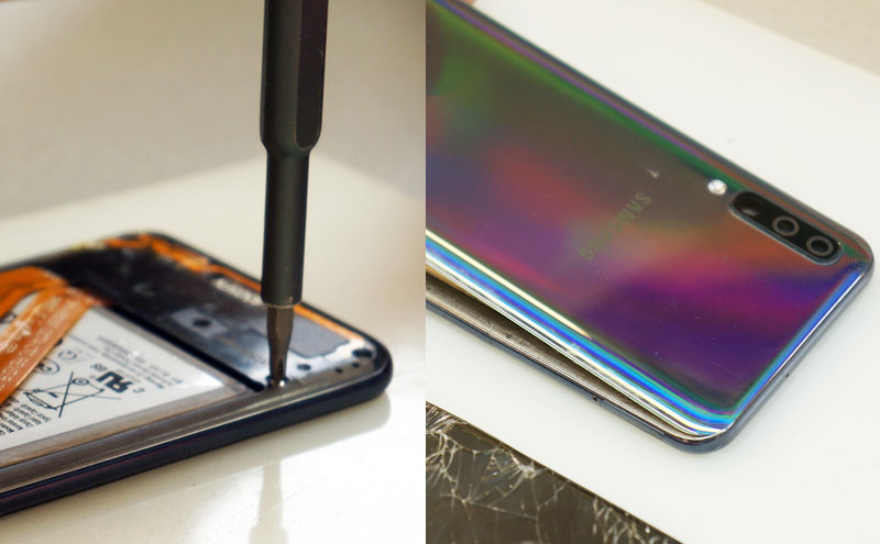 samsung-a50-ardymas-8 SAMSUNG A50 ekrano keitimas beveik baigtas!